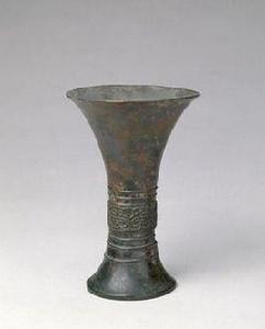 商獸面紋觚 商獸面紋觚