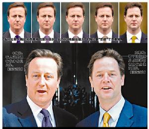 英國正副首相容貌相似
