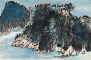 仿趙善長青綠山水 仿趙善長青綠山水