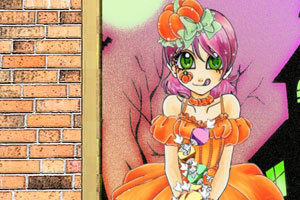 南瓜姑娘接糖果 南瓜姑娘接糖果