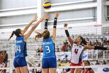 多米尼加U20女排3-0阿根廷