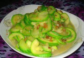 西葫蘆炒海米 西葫蘆炒海米