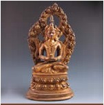 清鎏金銅長壽佛像 清鎏金銅長壽佛像