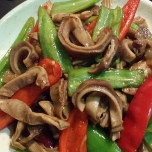 青椒豬肚 青椒豬肚