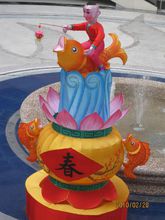 不同的花燈照片