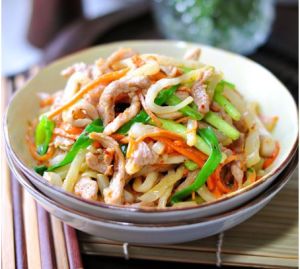 香蔥榨菜炒肉絲 香蔥榨菜炒肉絲