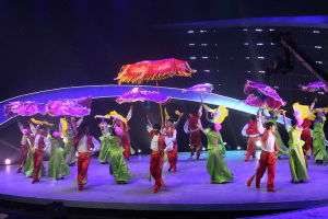 潁上花鼓燈在央視三套錄播《春到花鼓鄉》