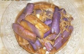 燴茄子銀魚 燴茄子銀魚