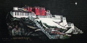 聖地祥光（中國畫）124㎝&times;248㎝ 2010年