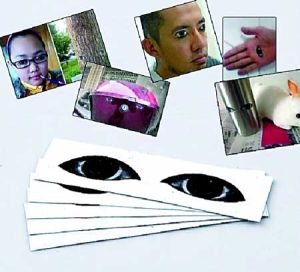 搞怪眼睛貼