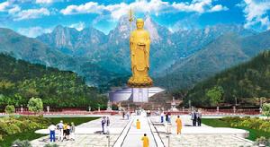 九華山地藏菩薩露天銅像