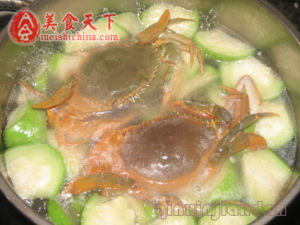 水瓜水蟹湯