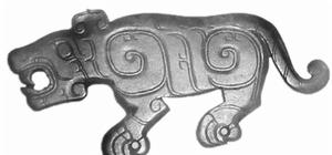 西周古墓出土的玉石虎