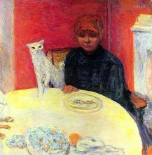 《婦女和貓》皮埃爾&middot;博納爾