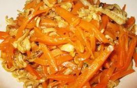 胡蘿蔔炒干貝絲 胡蘿蔔炒干貝絲
