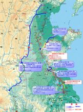 南水北調東線工程路線地圖