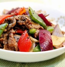 蚝油黑椒炒牛肉