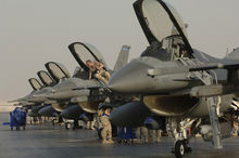 空軍部署在西南亞的1-16戰機