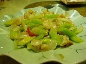 西芹炒螺片 西芹炒螺片