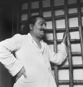 美赫巴巴在籠屋內，進入閉關之前