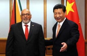 習近平與蓋亞那總統