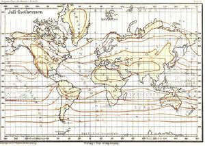 柯本-蘇潘等溫線 柯本-蘇潘等溫線