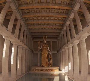 帕特農神廟的雅典娜神像 帕特農神廟的雅典娜神像