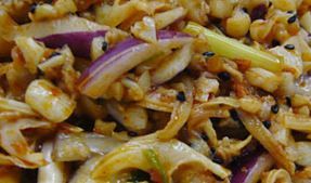 茭白拌海蜆 茭白拌海蜆