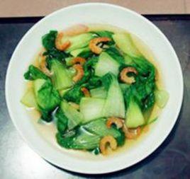 乾蝦仁炒油菜 乾蝦仁炒油菜