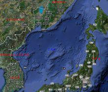 日本海衛星地圖