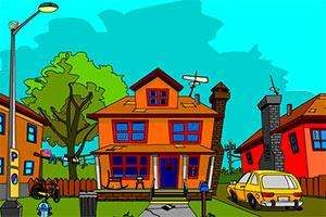 逃出倒塌的房子