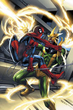 電光人與蜘蛛俠纏鬥