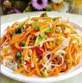 胡蘿蔔拌冬粉 胡蘿蔔拌冬粉