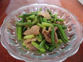 蒜心炒肉 蒜心炒肉