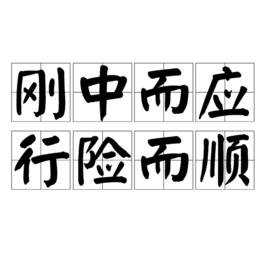 剛中而應行險而順 剛中而應行險而順