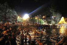 俄亥俄州立球迷跳湖誓師