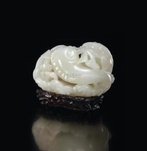 白玉吉祥有餘擺件 白玉吉祥有餘擺件