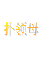 撲領母藝術字