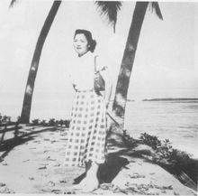 1957年丁雪松參加科倫坡亞非婦女會議留影