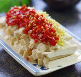 雙色剁椒蒸豆乾 雙色剁椒蒸豆乾