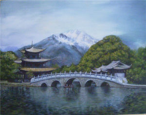 風景-板上坦培拉35_27cm_2011