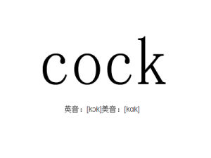 cock cock