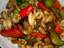 什菜燒墨魚 什菜燒墨魚