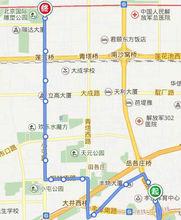 豐臺體育中心→玉泉路口南 非衛星線路圖