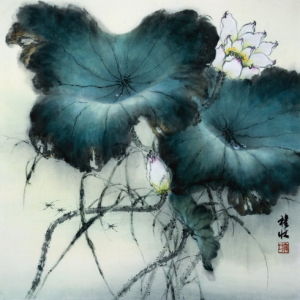 清陳書畫荷花 清陳書畫荷花