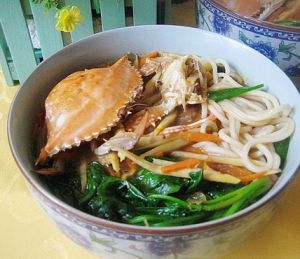 梭子蟹雜蔬面 梭子蟹雜蔬面