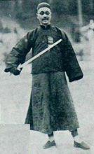 浙江國術遊藝大會上的李景林