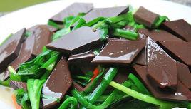 韭菜炒豬血 韭菜炒豬血