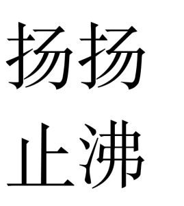 揚揚止沸 揚揚止沸