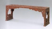 清乾隆剔紅福壽紋炕幾 清乾隆剔紅福壽紋炕幾